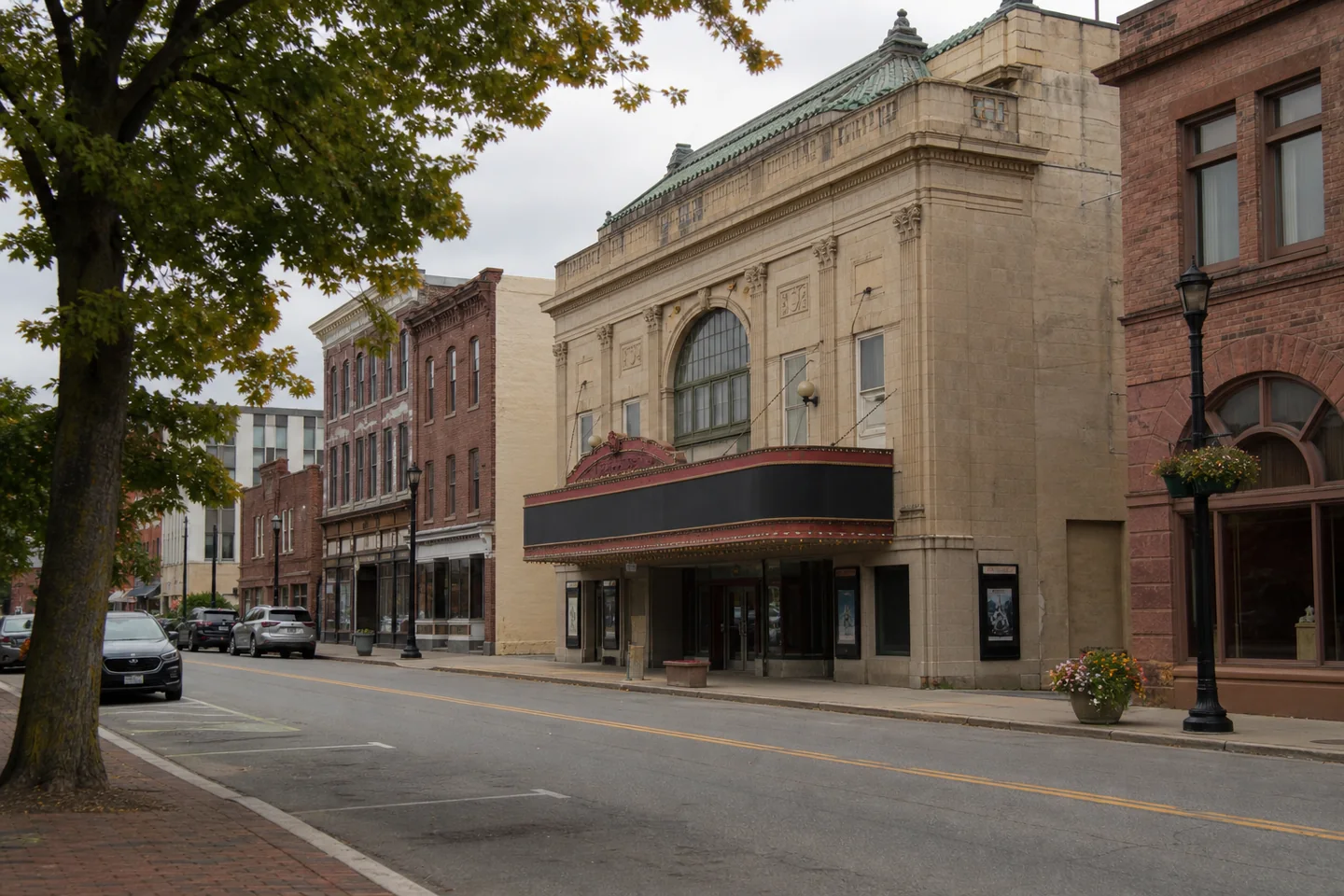 Pittsfield cityscape