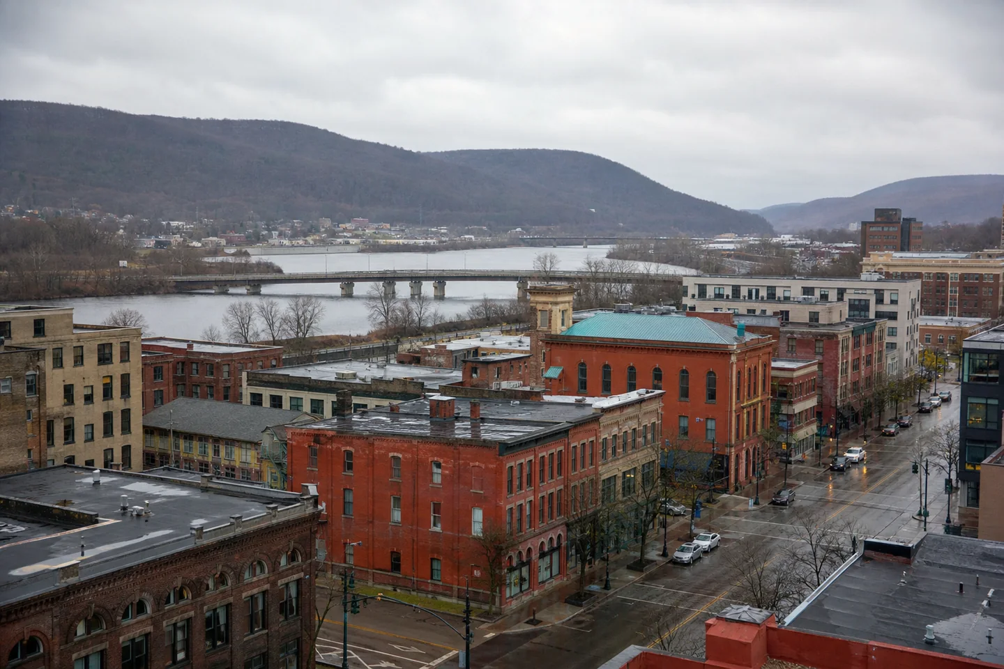 Binghamton, NY cityscape