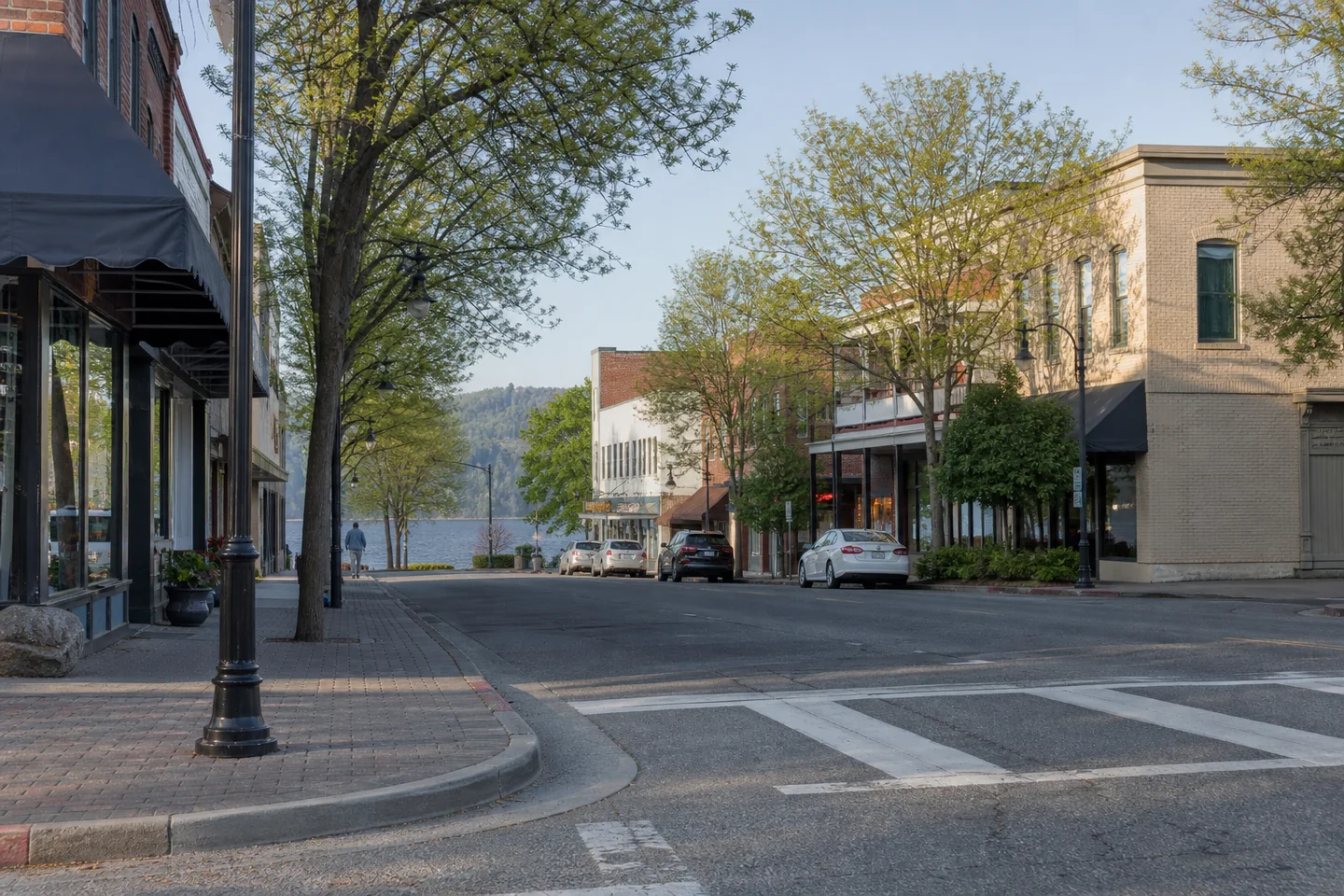 Coeur d'Alene, ID cityscape