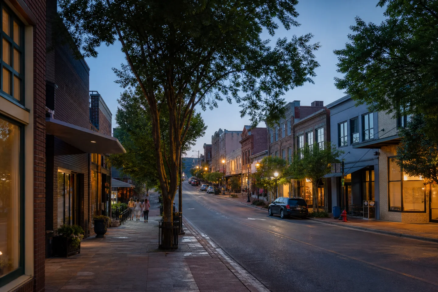 Fayetteville, AR cityscape