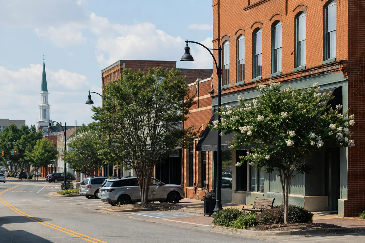 Fayetteville cityscape