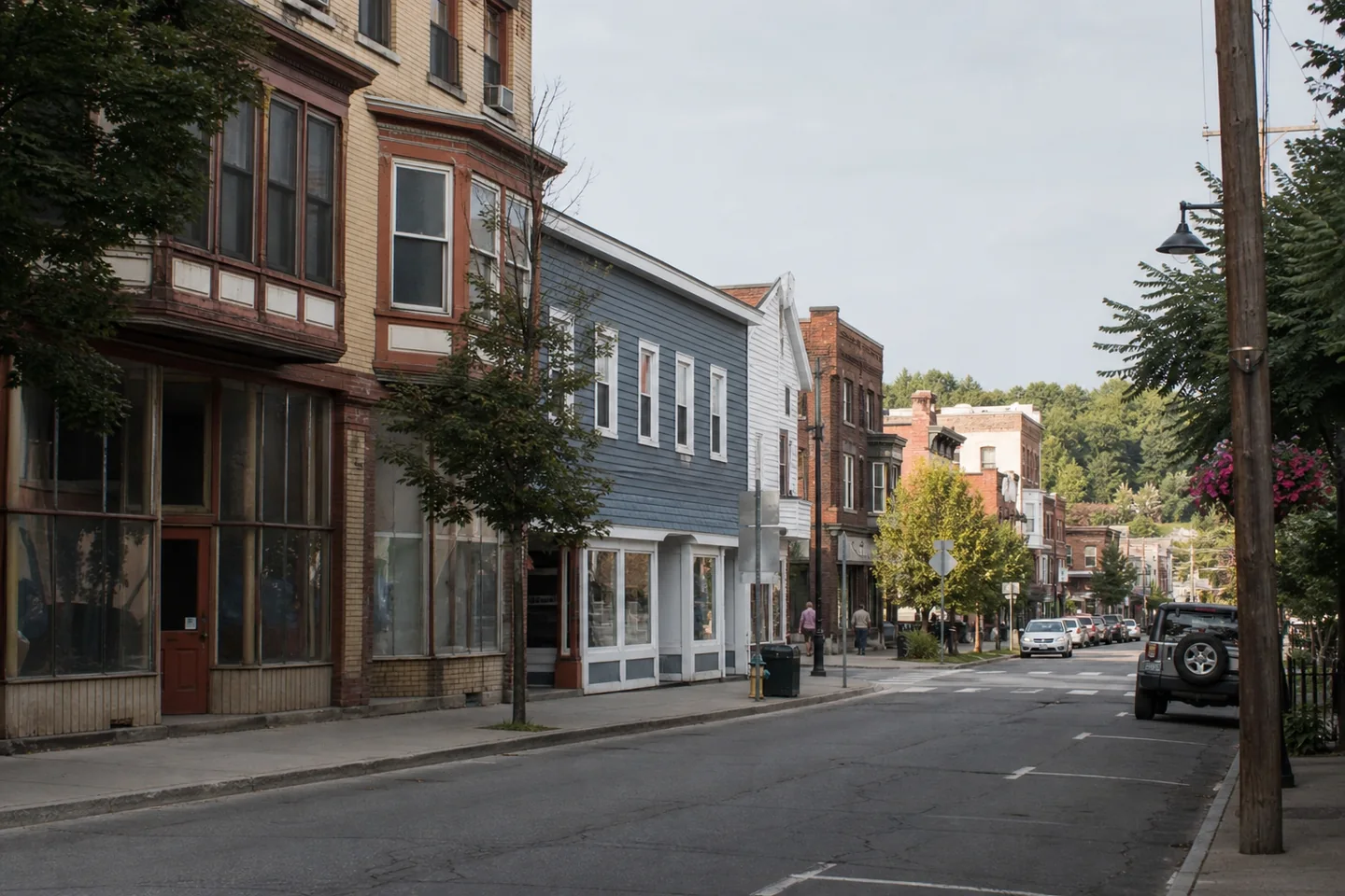Glens Falls, NY cityscape
