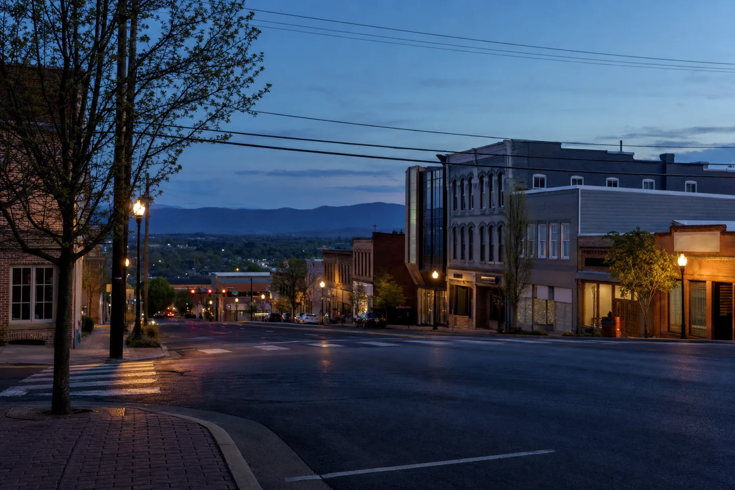 Harrisonburg, VA cityscape