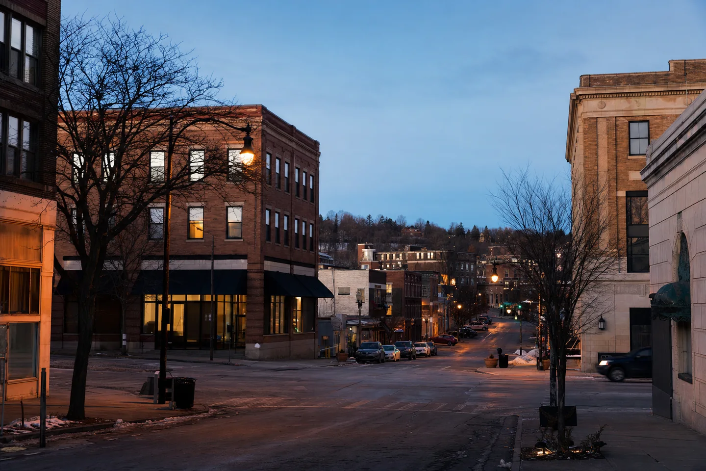 Jamestown, NY cityscape