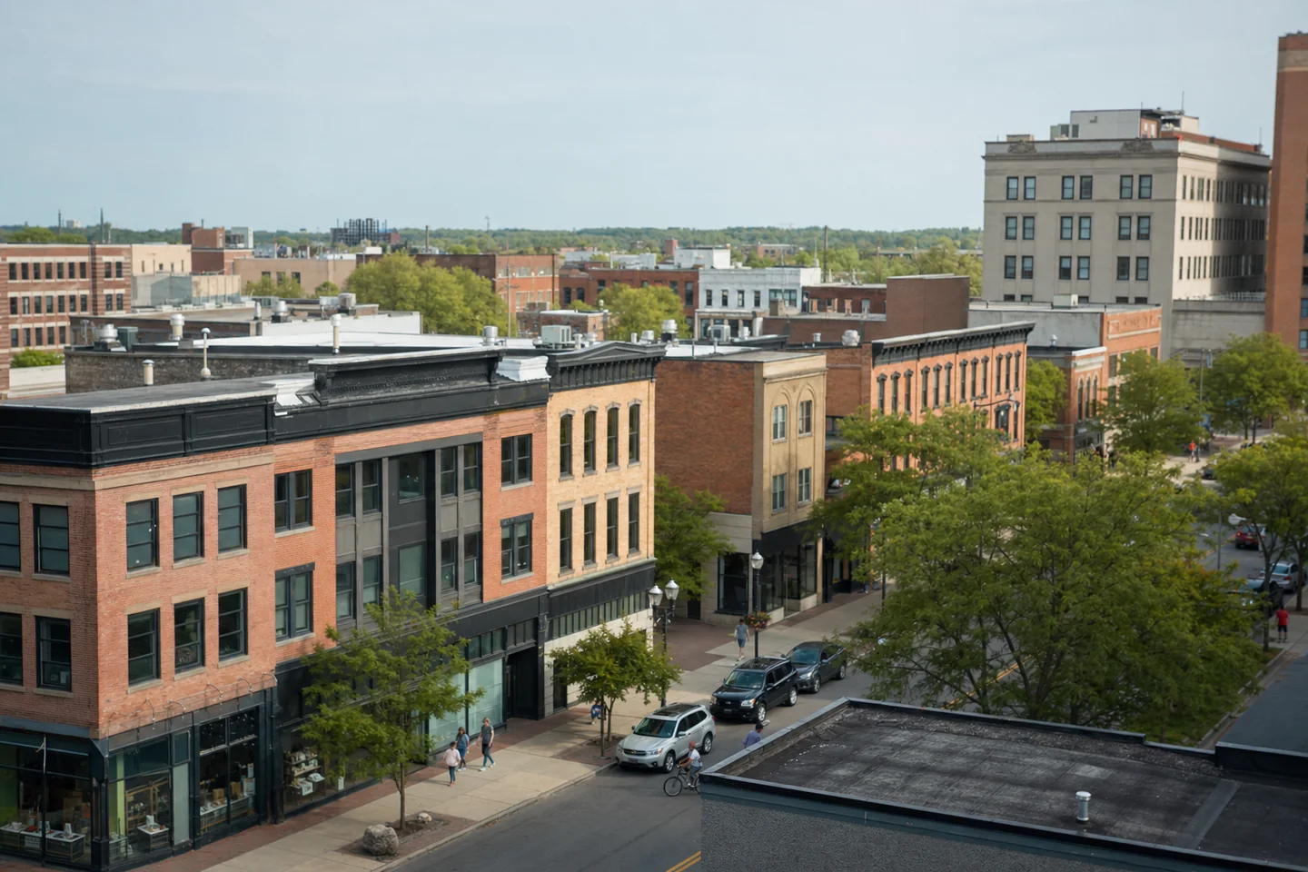 Kalamazoo, MI cityscape