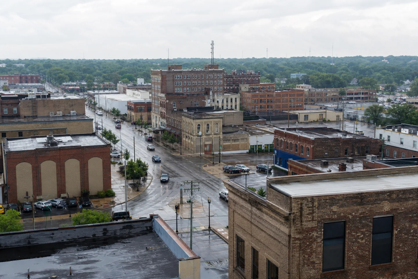 Mansfield, OH cityscape