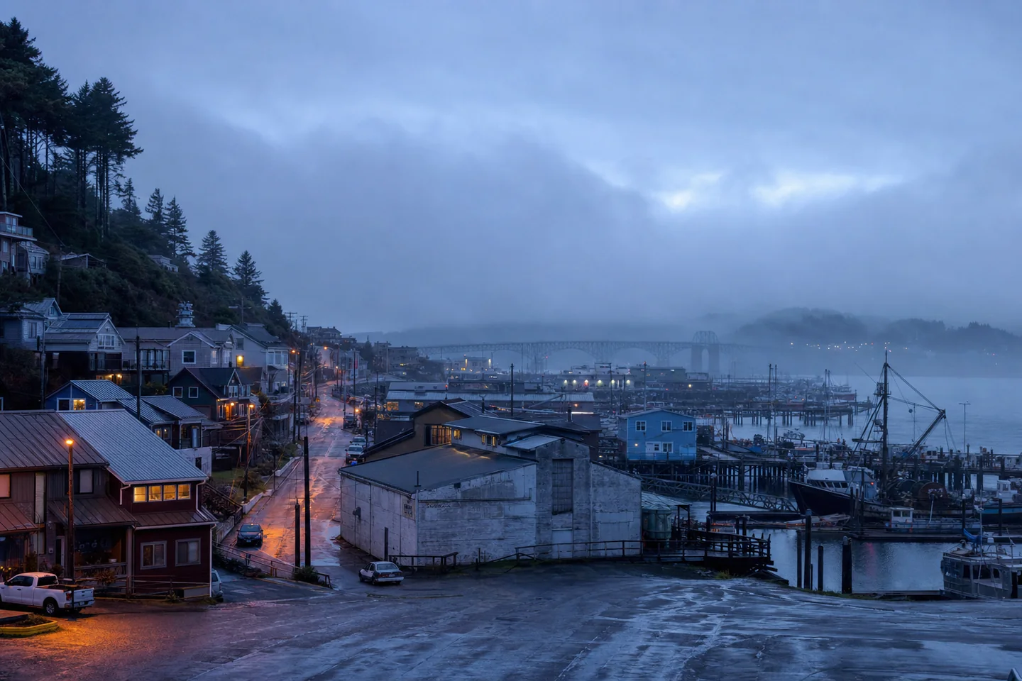 Newport, OR cityscape