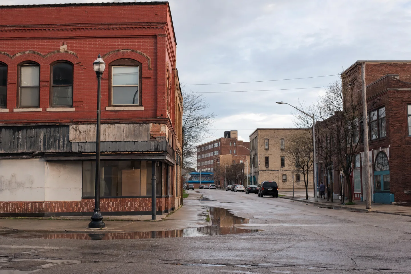 Saginaw, MI cityscape