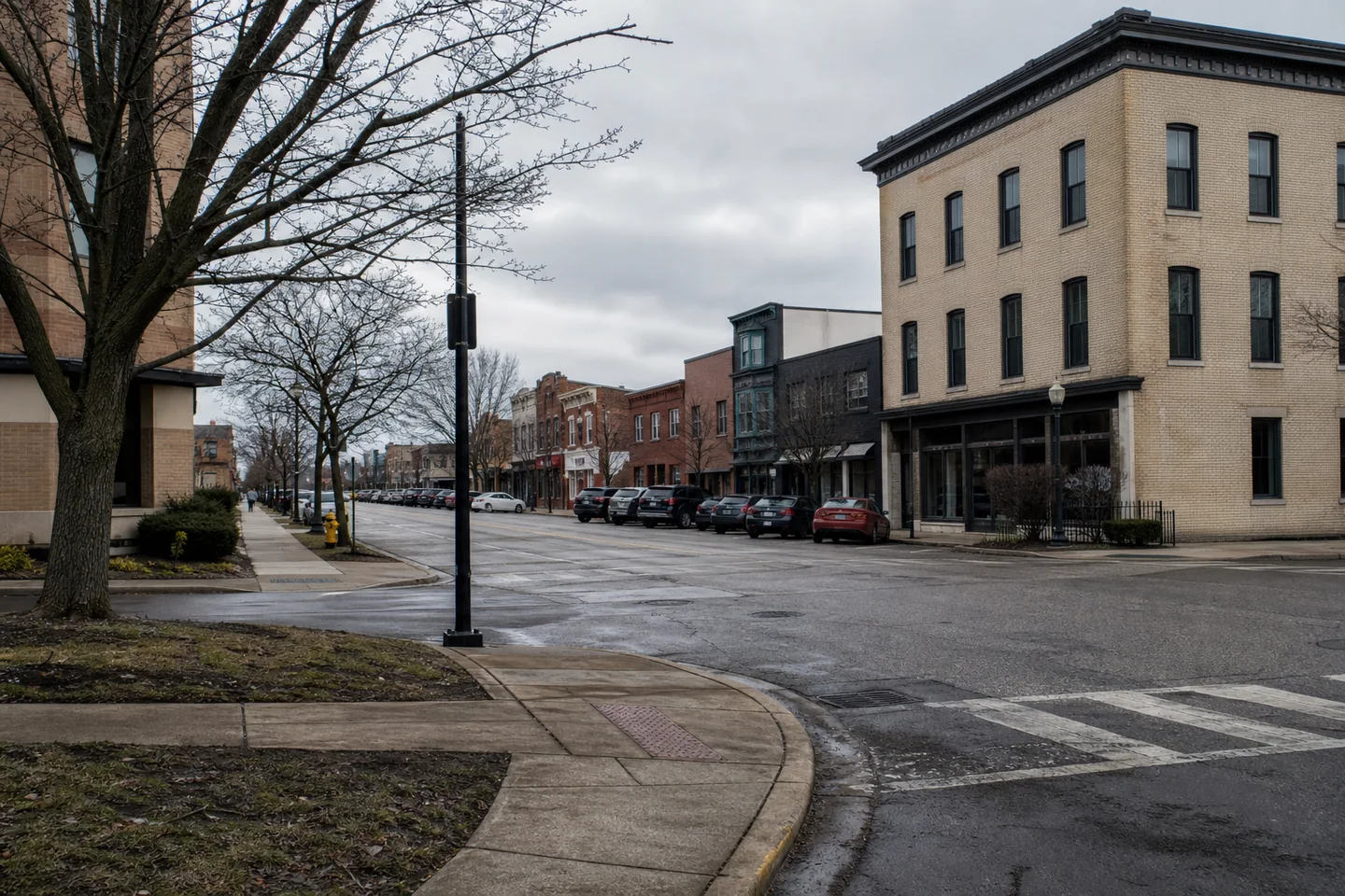 South Bend, IN cityscape