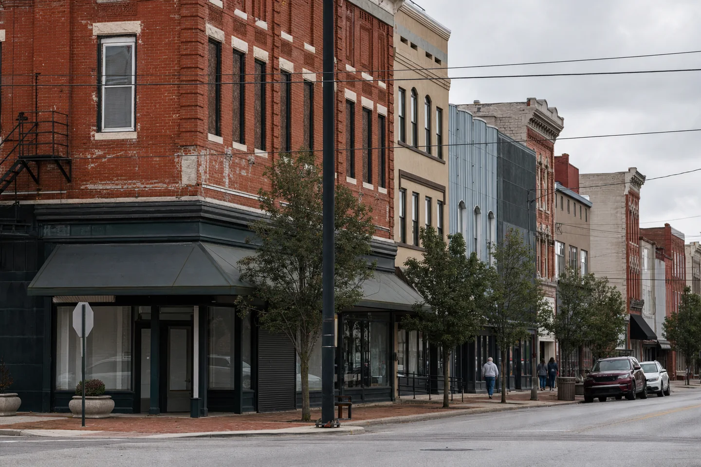 Terre Haute, IN cityscape