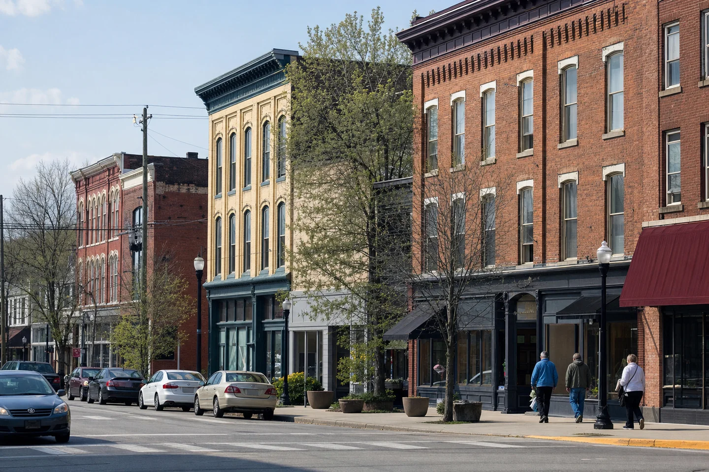 Adrian, MI cityscape