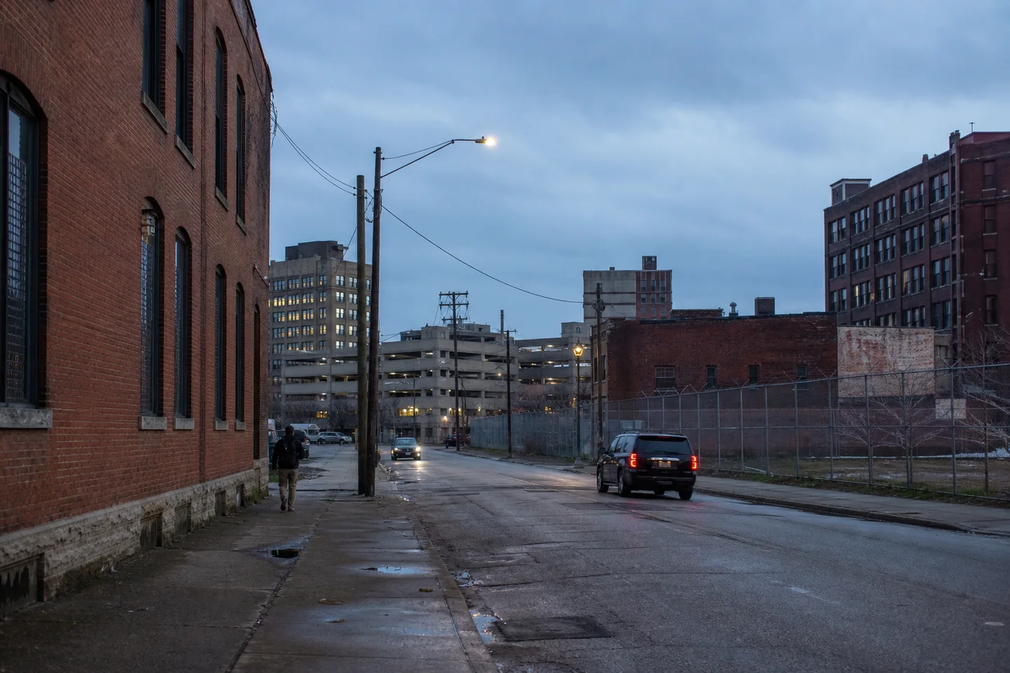 Akron cityscape