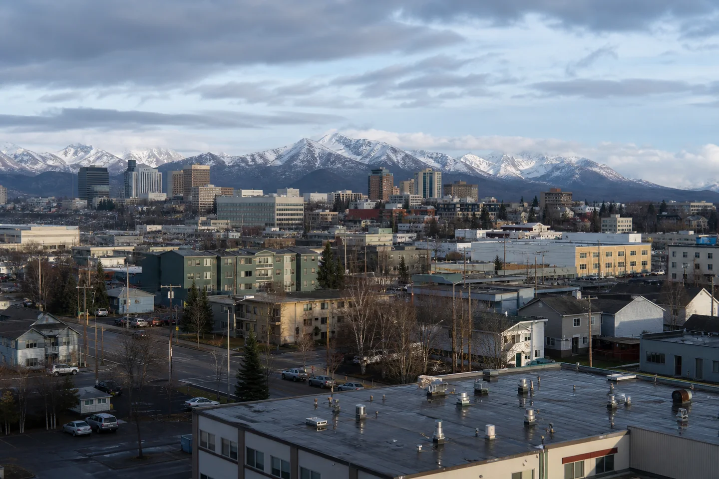 Anchorage, AK cityscape