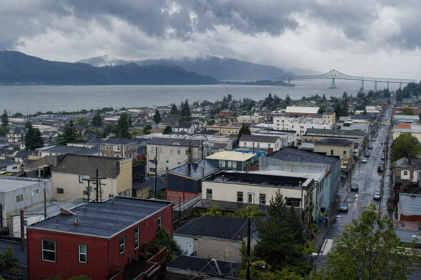 Astoria, OR cityscape