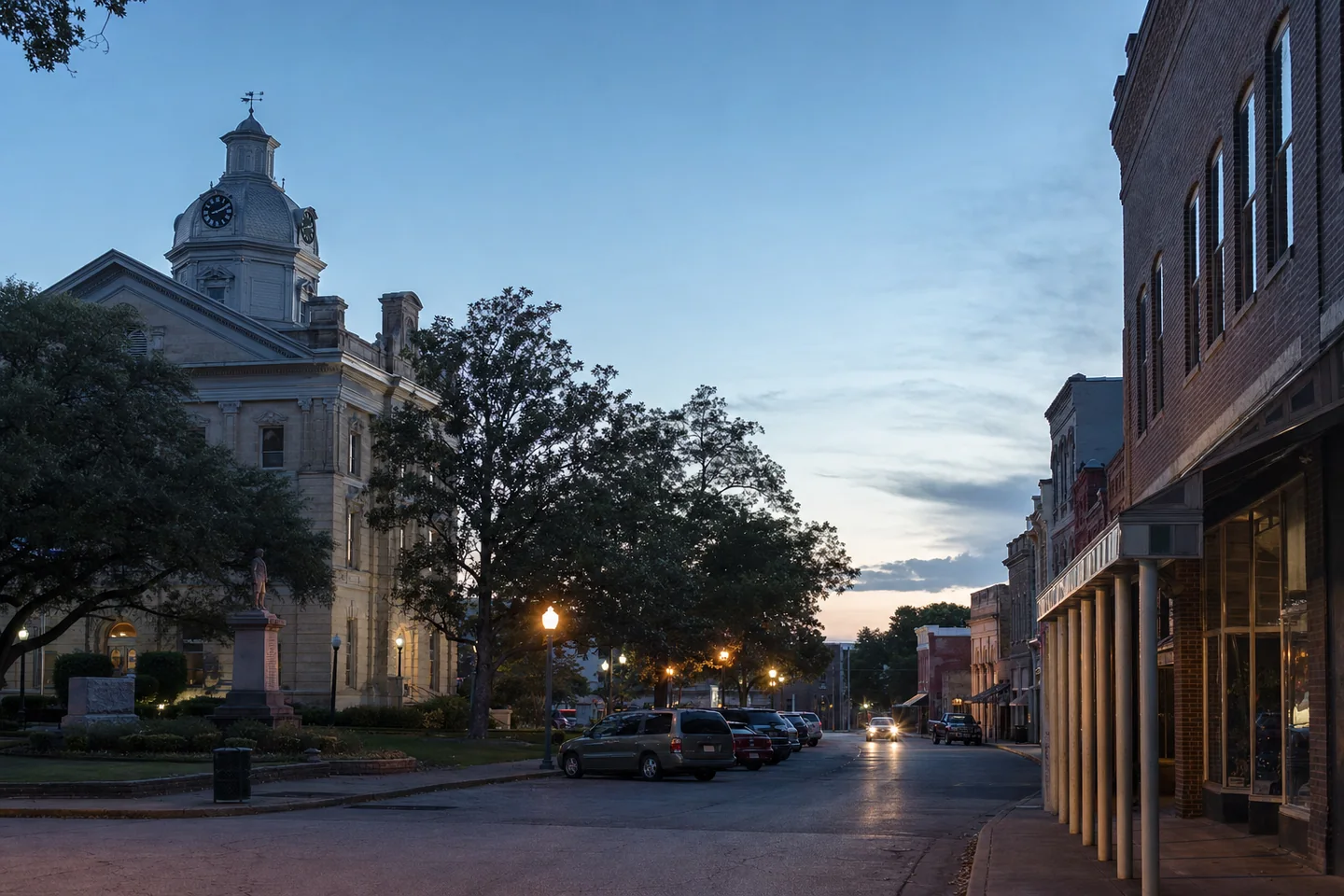 Athens, TX cityscape
