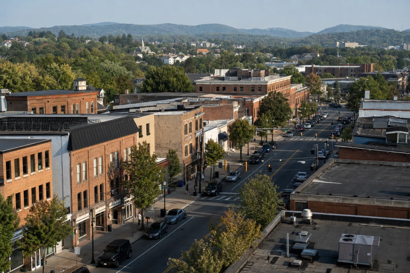 Blacksburg, VA cityscape