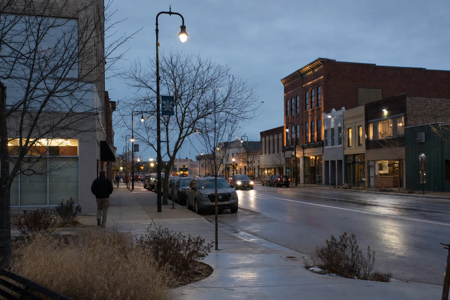 Cadillac, MI cityscape