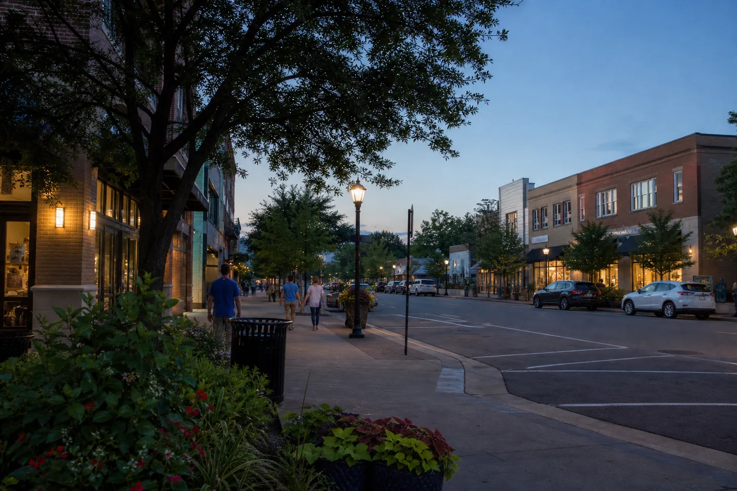 Cary cityscape