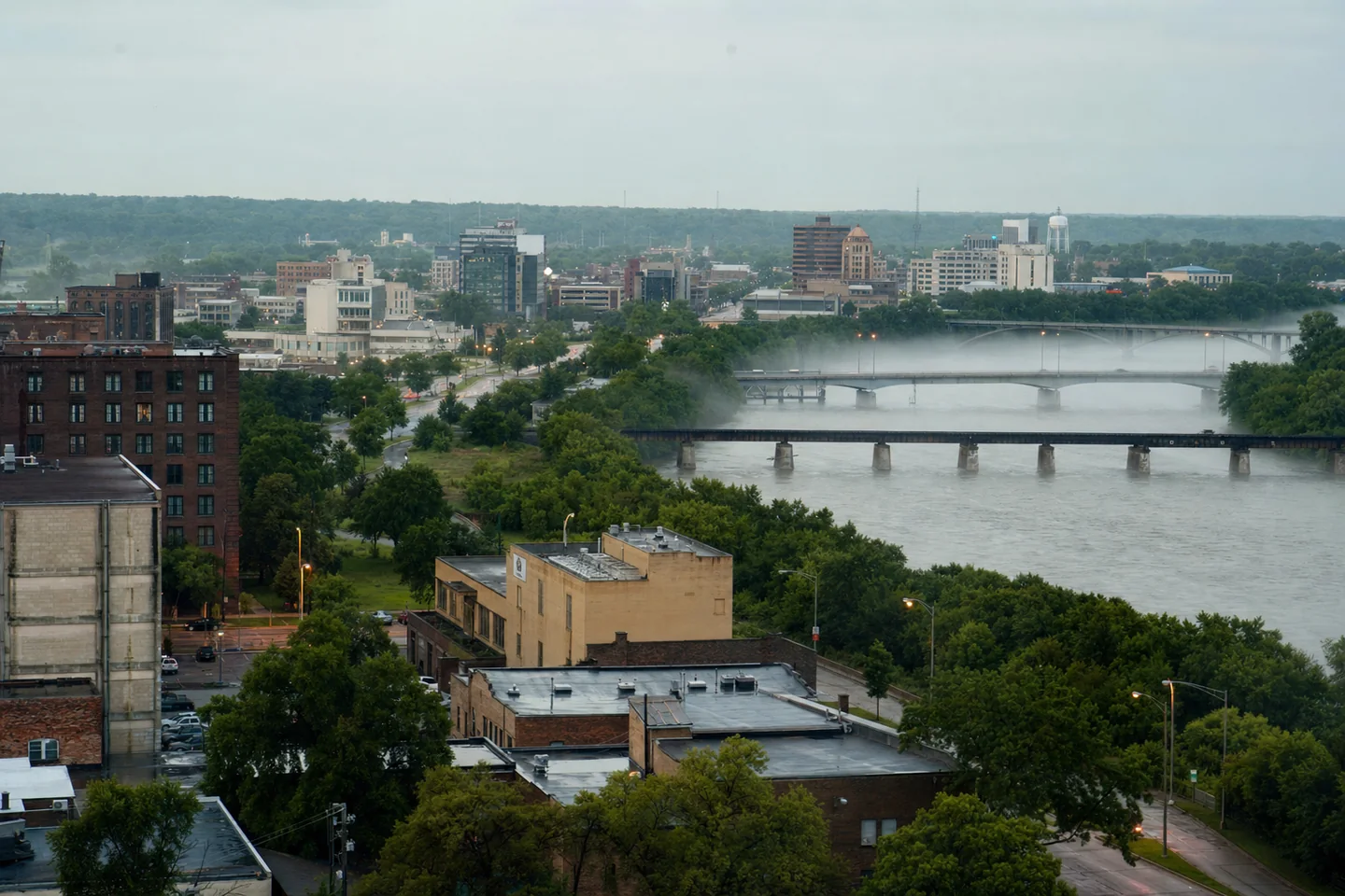 Cedar Rapids, IA cityscape