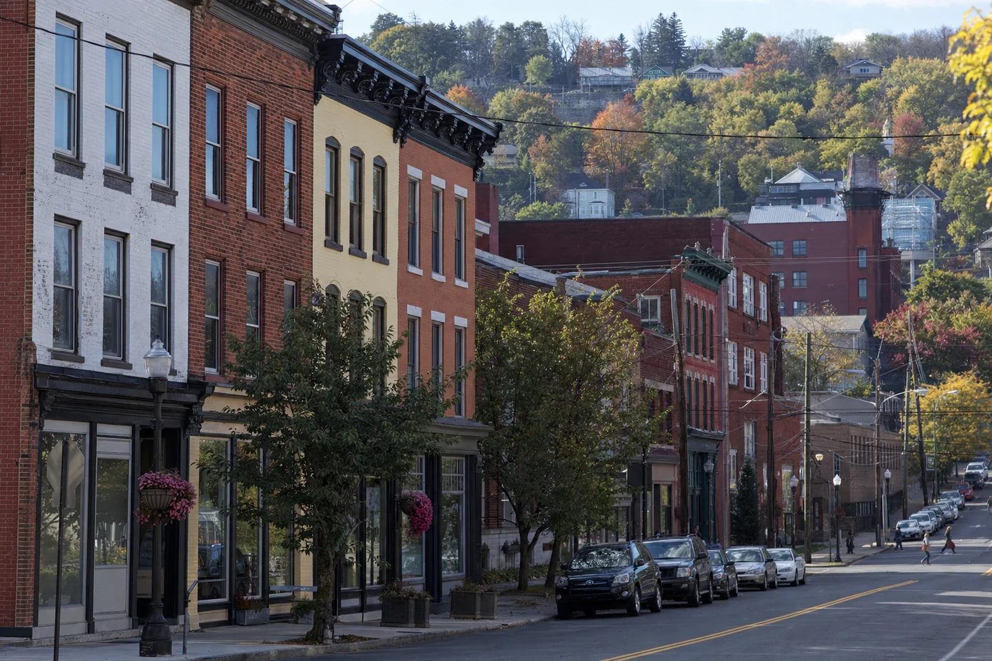 Corning, NY cityscape