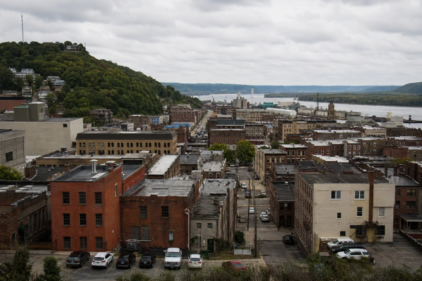 Dubuque, IA cityscape