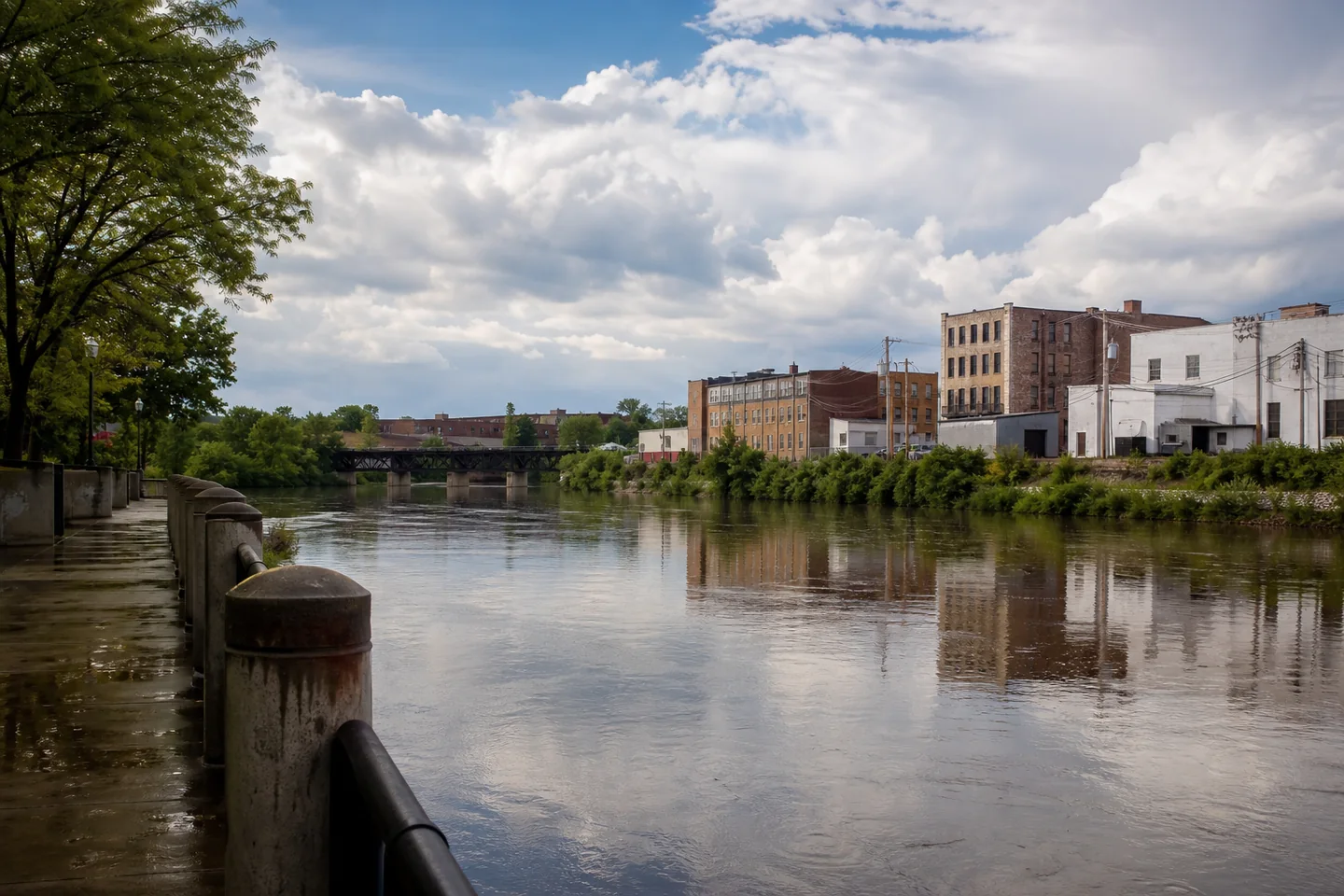 Elkhart, IN cityscape