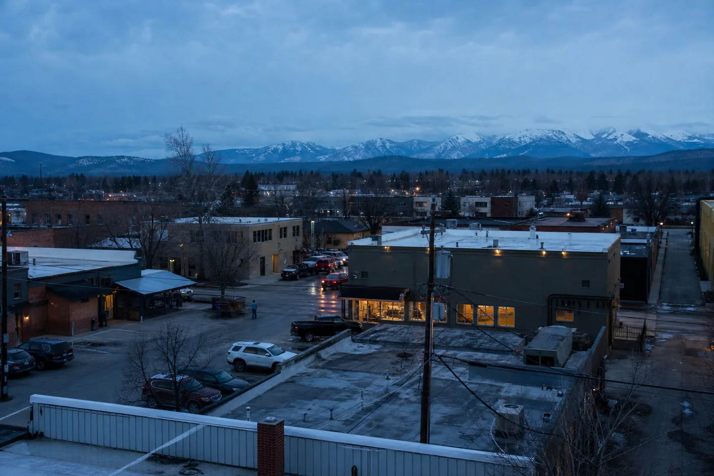 Kalispell, MT cityscape