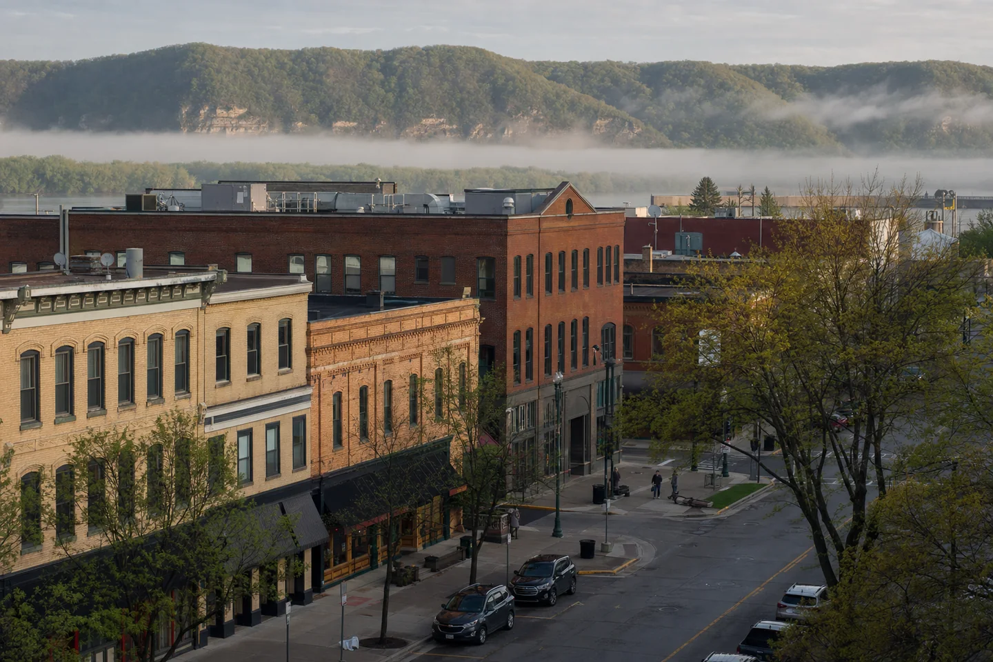 La Crosse, WI cityscape