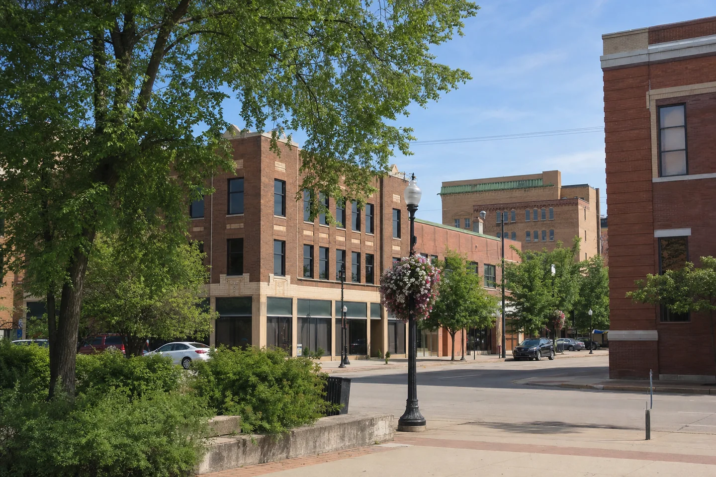 Mason City, IA cityscape