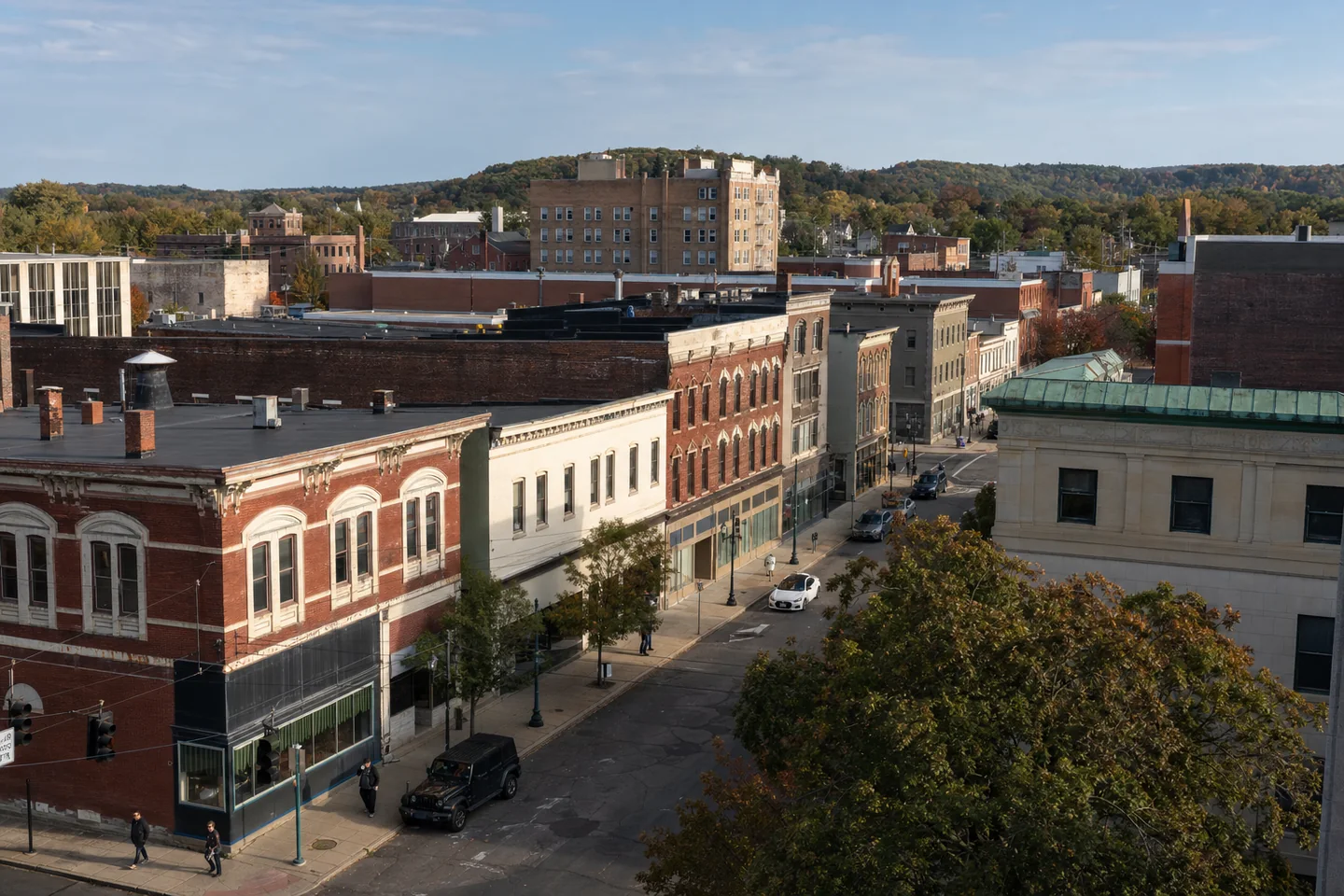 Meadville, PA cityscape