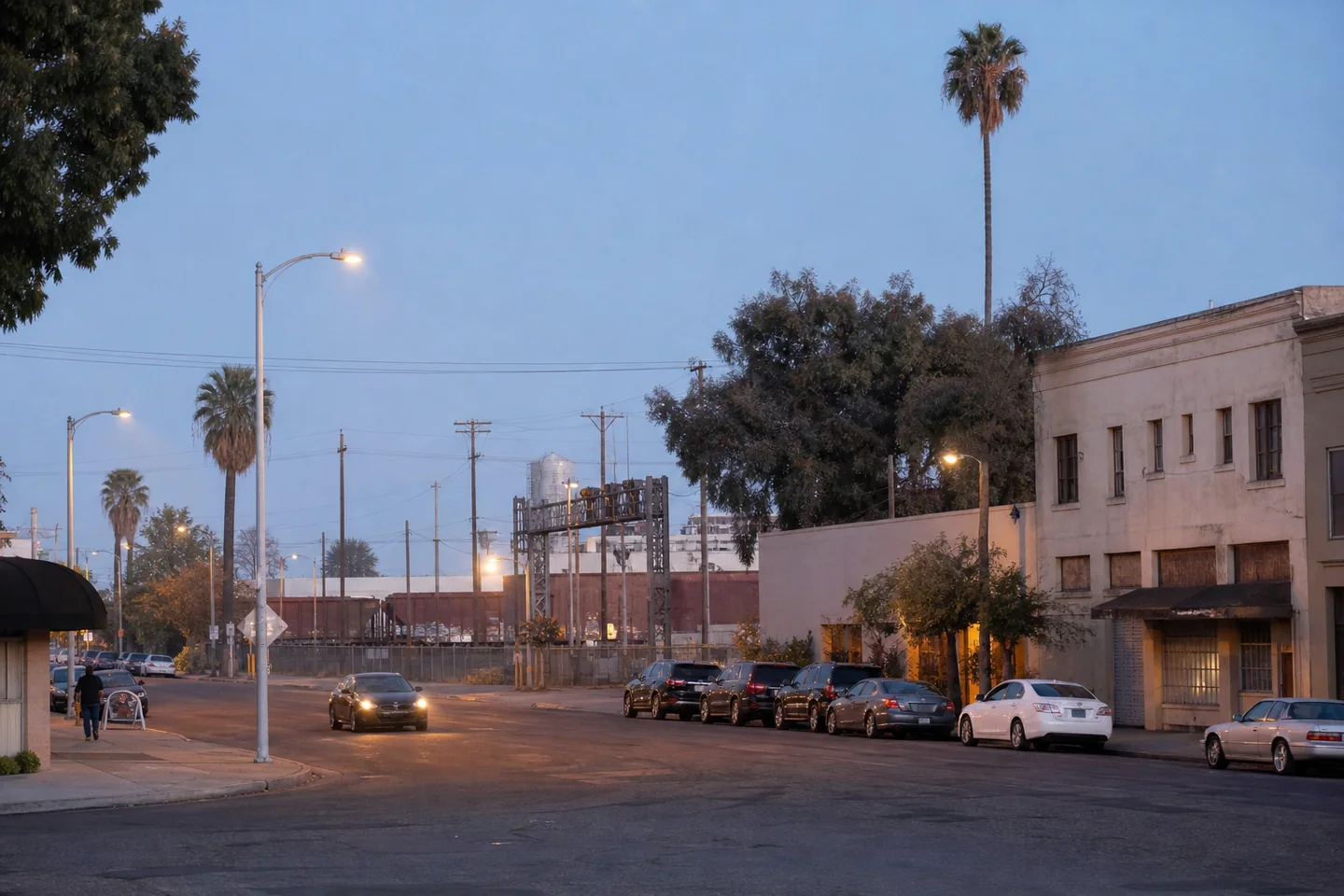 Merced, CA cityscape