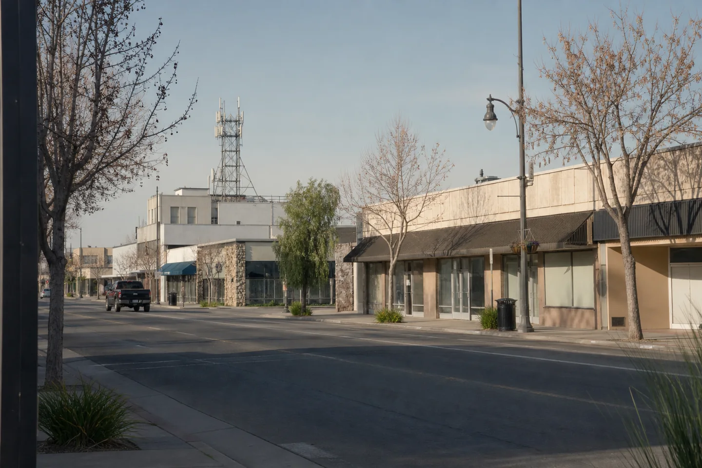 Modesto, CA cityscape