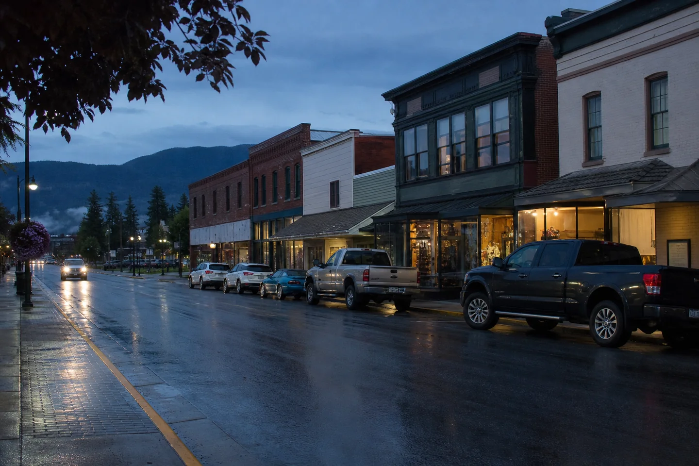 Sandpoint, ID cityscape