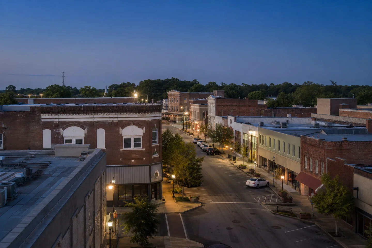 Seneca, SC cityscape