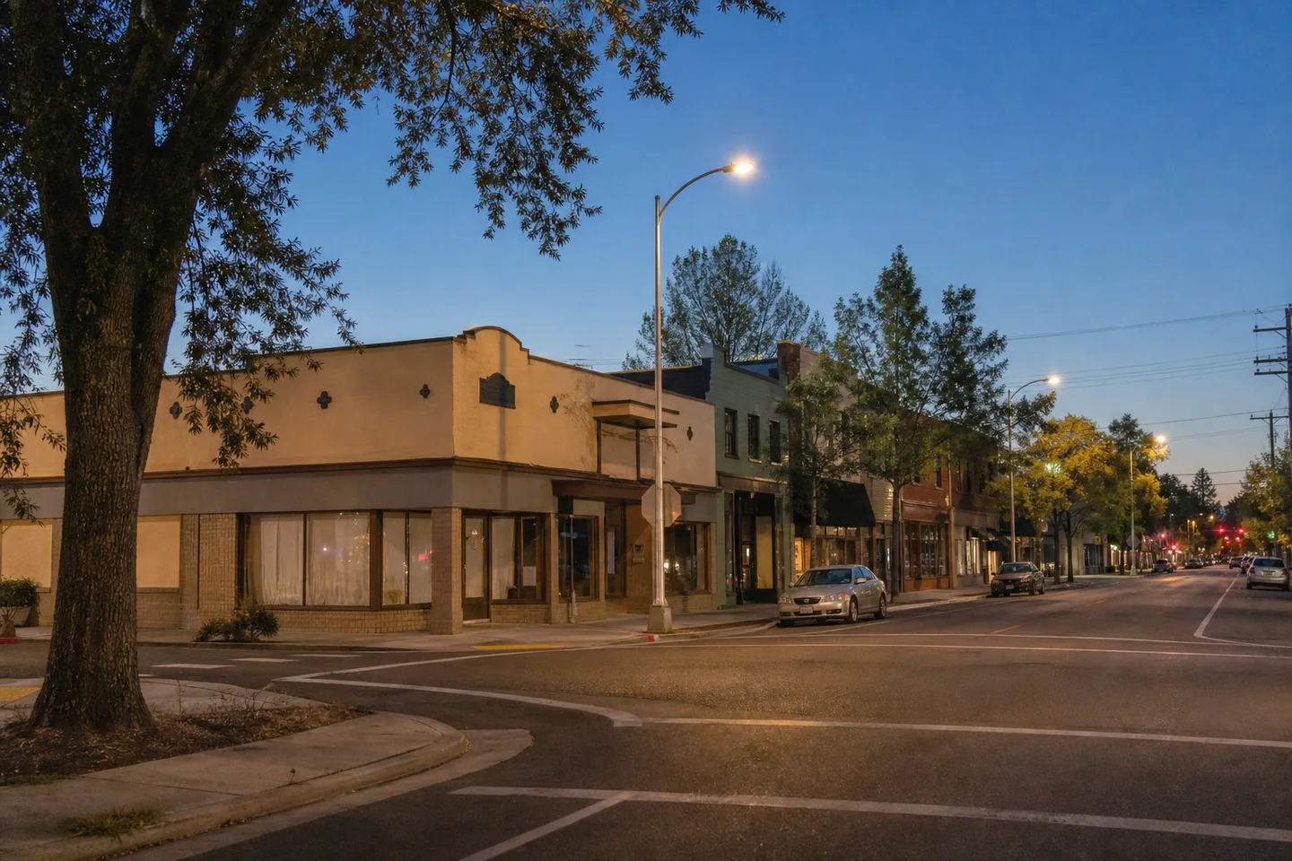 Ukiah, CA cityscape