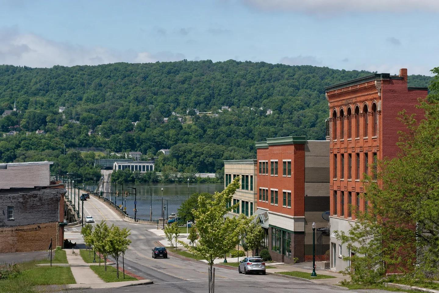 Warren, PA cityscape