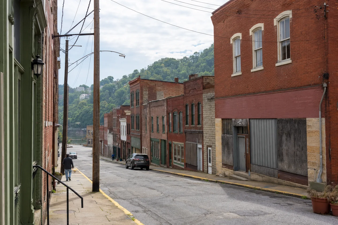 Wheeling, WV cityscape