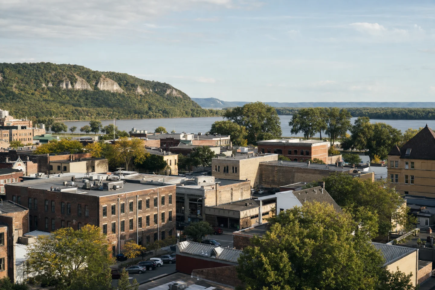 Winona, MN cityscape